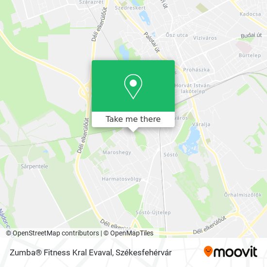 Zumba® Fitness Kral Evaval map