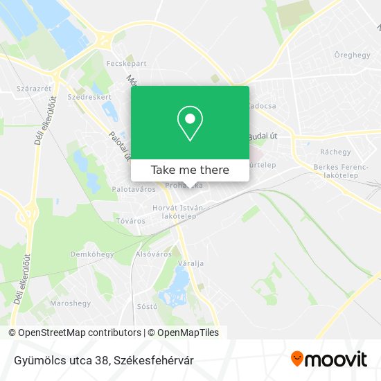 Gyümölcs utca 38 map