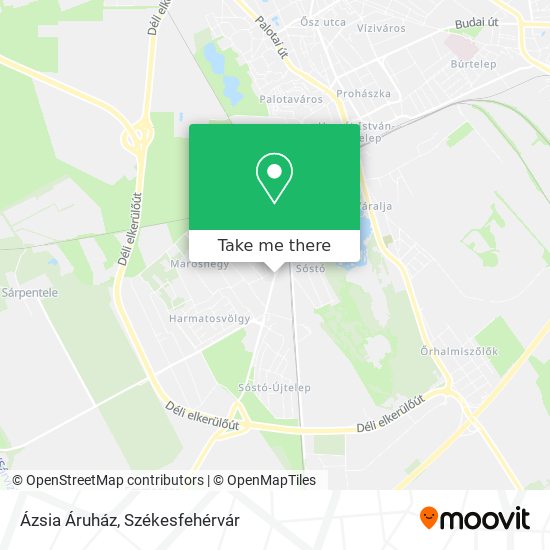 Ázsia Áruház map