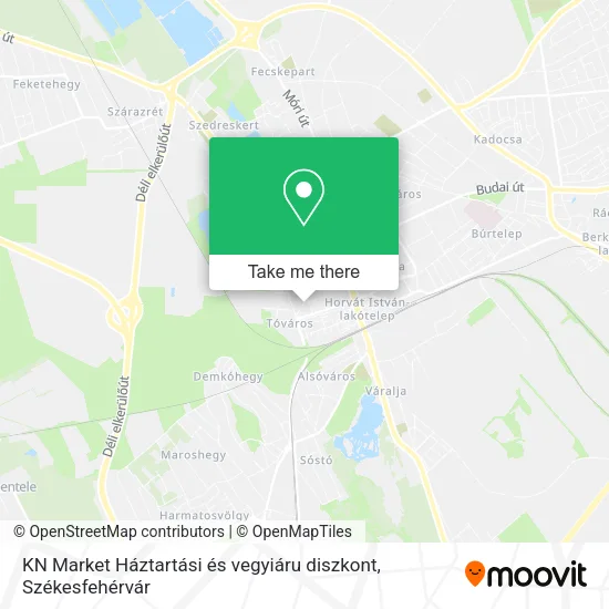 KN Market Háztartási és vegyiáru diszkont map