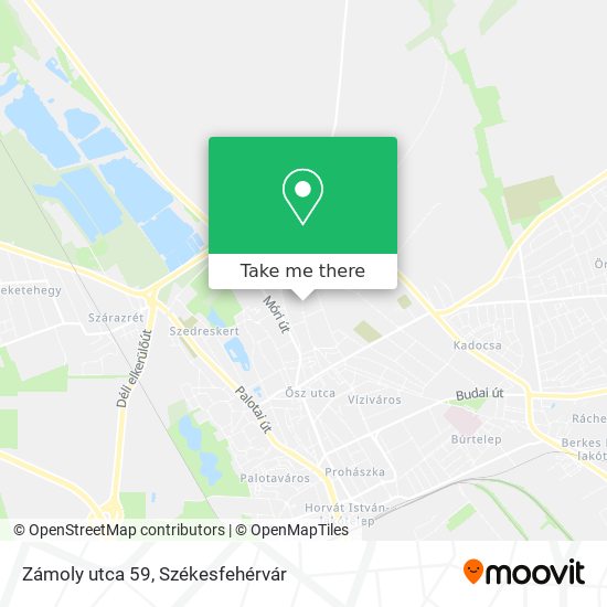 Zámoly utca 59 map