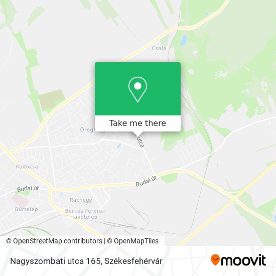 Nagyszombati utca 165 map