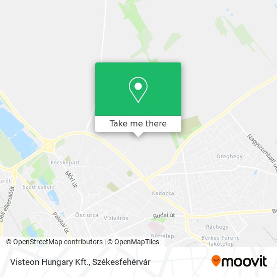 Visteon Hungary Kft. map