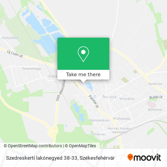 Szedreskerti lakónegyed 38-33 map