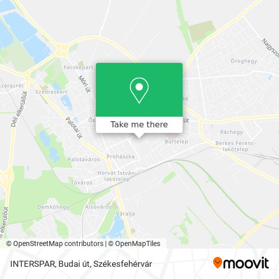 INTERSPAR, Budai út map