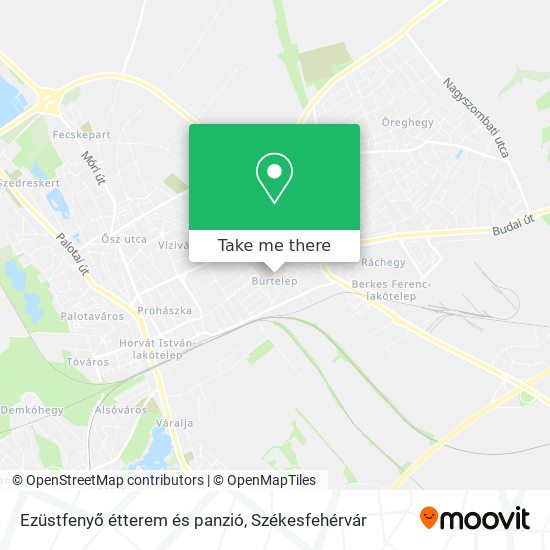 Ezüstfenyő étterem és panzió map
