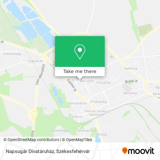 Napsugár Divatáruház map
