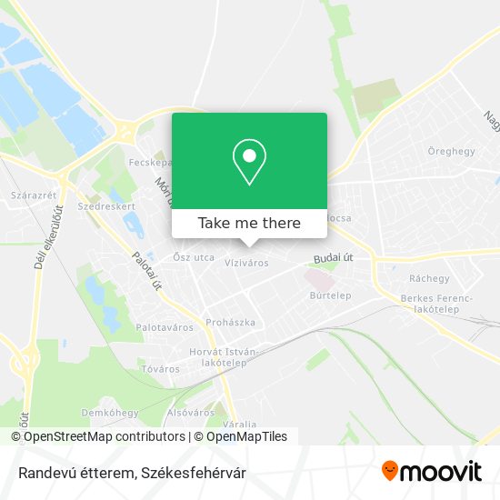 Randevú étterem map