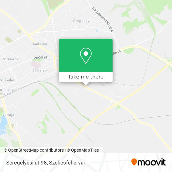Seregélyesi út 98 map