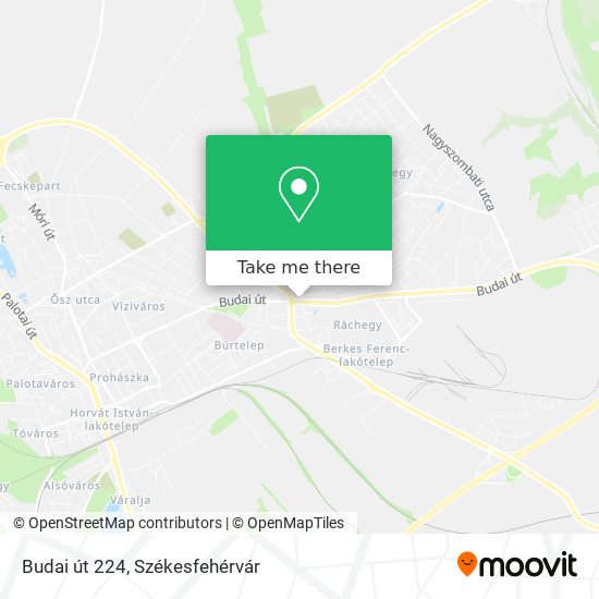 Budai út 224 map