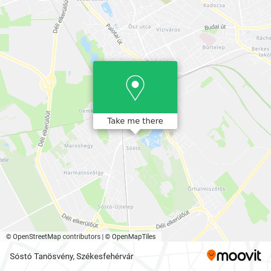 Sóstó Tanösvény map
