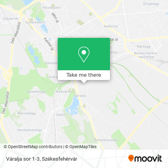 Váralja sor 1-3 map