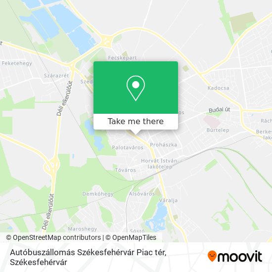 Autóbuszállomás Székesfehérvár Piac tér map