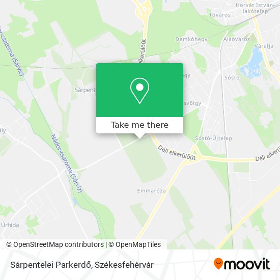 Sárpentelei Parkerdő map