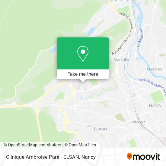 Clinique Ambroise Paré - ELSAN map