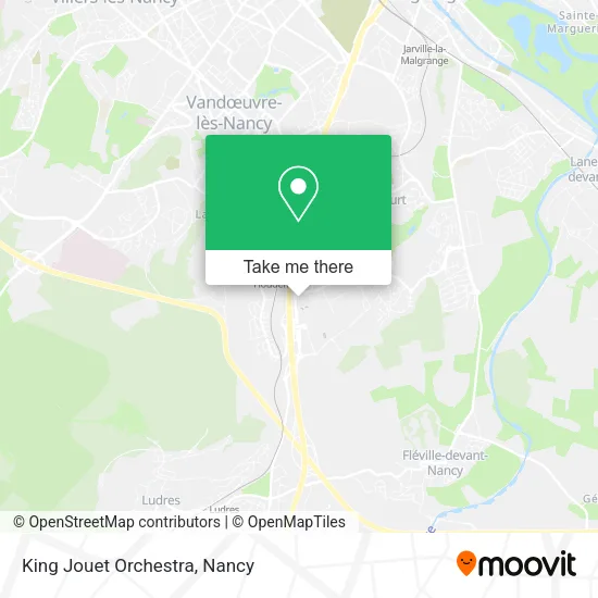 King Jouet Orchestra map