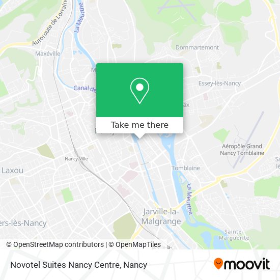 Novotel Suites Nancy Centre map