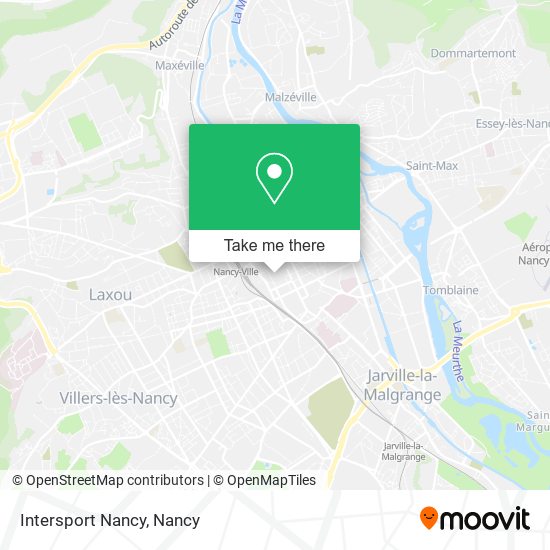 Intersport Nancy map