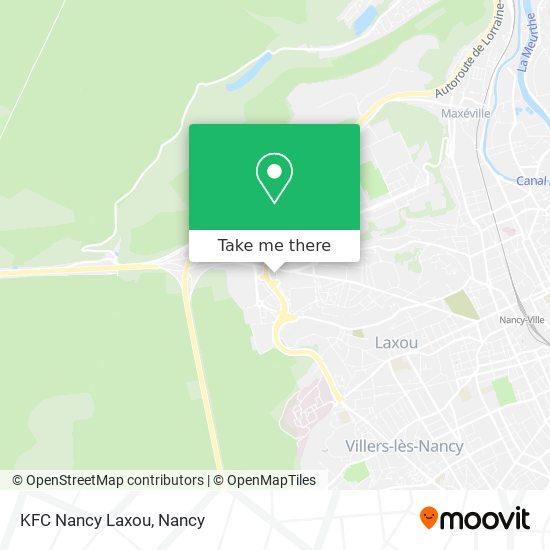 KFC Nancy Laxou map