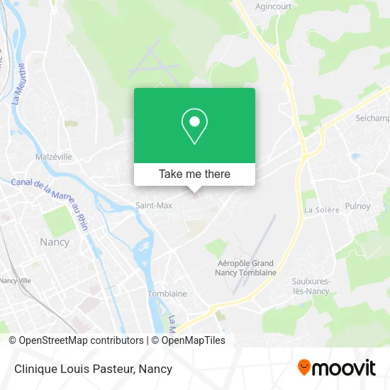 Clinique Louis Pasteur map