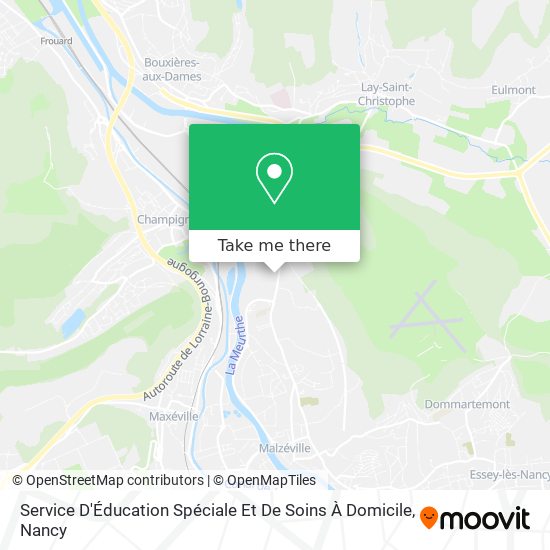 Service D'Éducation Spéciale Et De Soins À Domicile map
