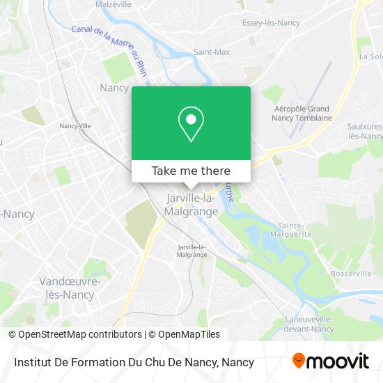 Institut De Formation Du Chu De Nancy map