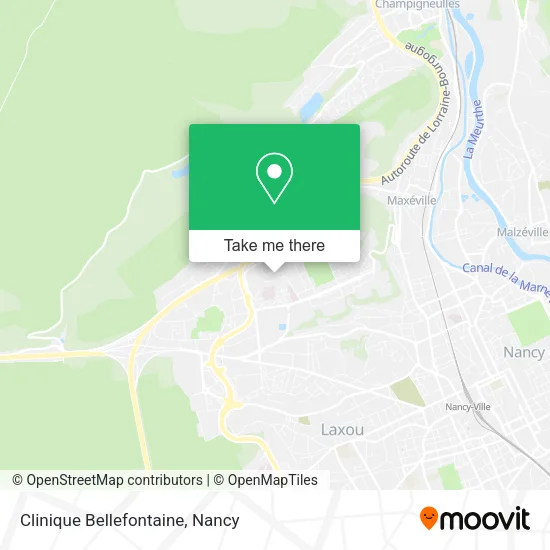 Clinique Bellefontaine map