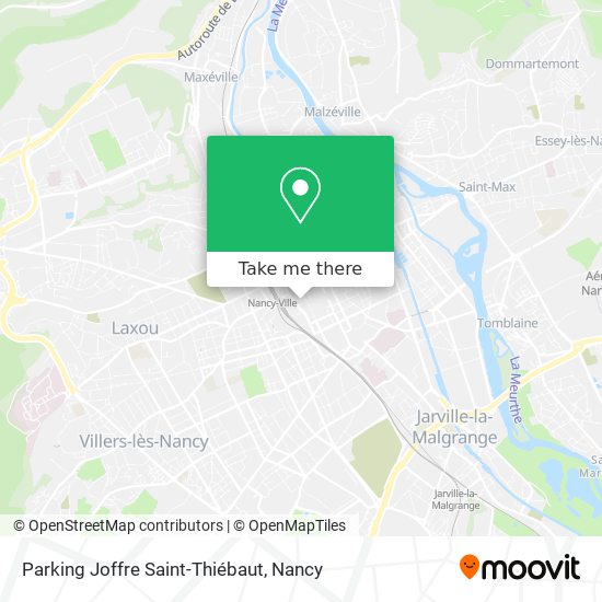 Parking Joffre Saint-Thiébaut map