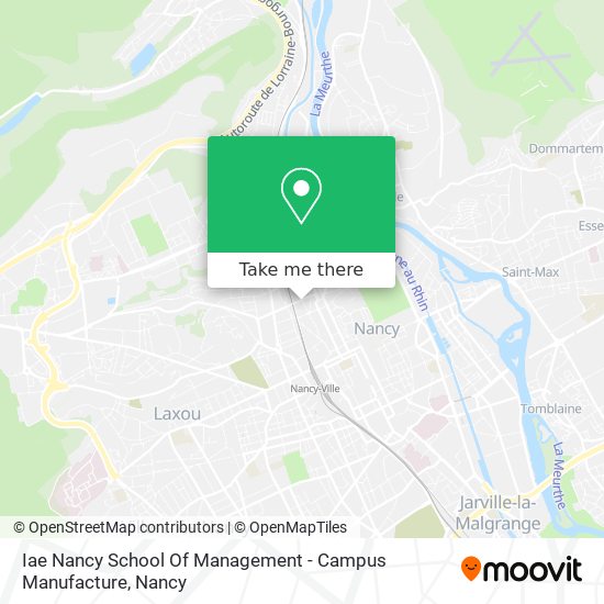 Iae Nancy School Of Management - Campus Manufacture map