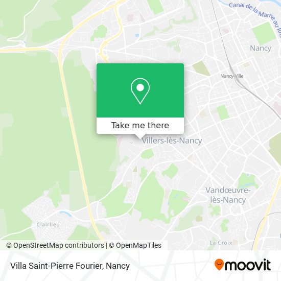 Villa Saint-Pierre Fourier map