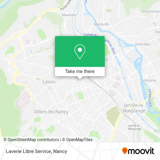 Laverie Libre Service map