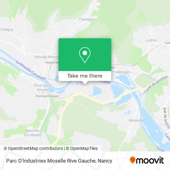 Mapa Parc D'Industries Moselle Rive Gauche