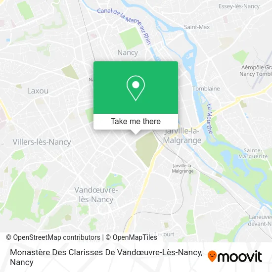 Monastère Des Clarisses De Vandœuvre-Lès-Nancy map