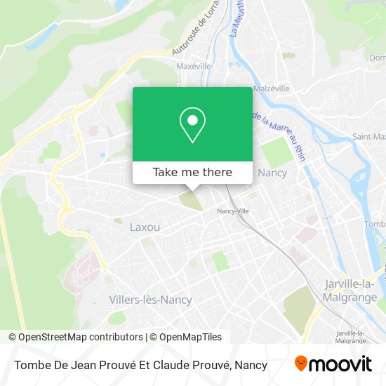 Tombe De Jean Prouvé Et Claude Prouvé map