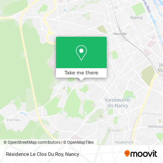 Résidence Le Clos Du Roy map