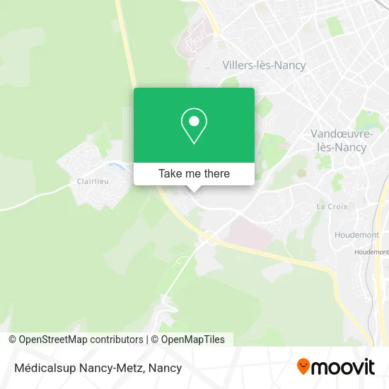 Médicalsup Nancy-Metz map