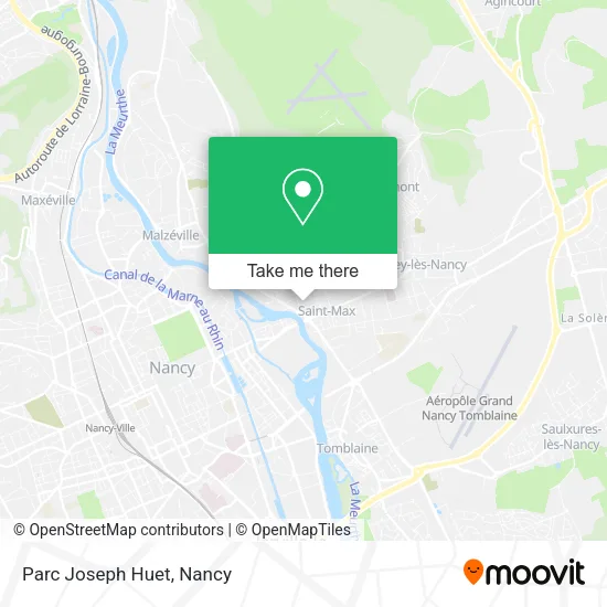 Parc Joseph Huet map