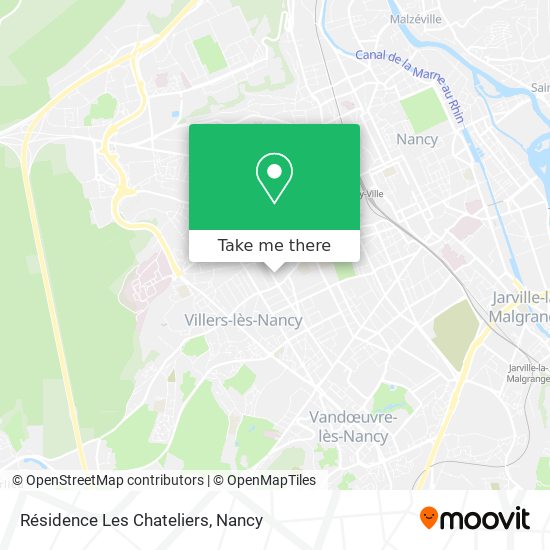 Résidence Les Chateliers map