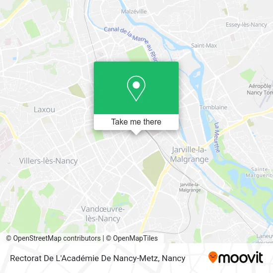 Rectorat De L'Académie De Nancy-Metz map