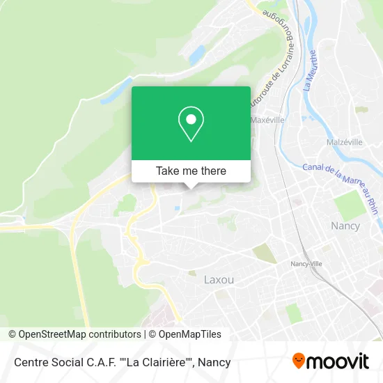 Centre Social C.A.F. ""La Clairière"" map