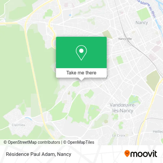 Résidence Paul Adam map