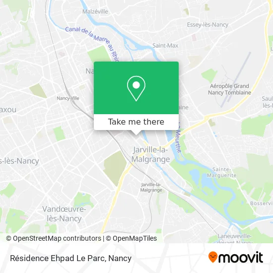 Résidence Ehpad Le Parc map