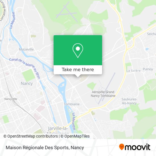 Mapa Maison Régionale Des Sports