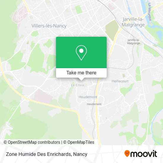 Zone Humide Des Enrichards map