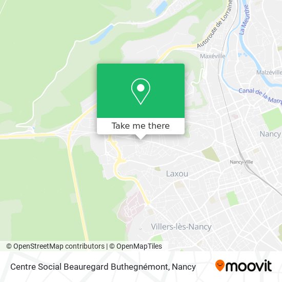 Centre Social Beauregard Buthegnémont map