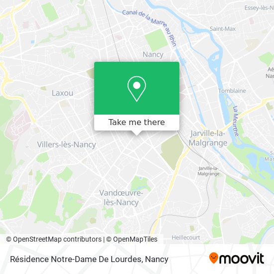 Mapa Résidence Notre-Dame De Lourdes