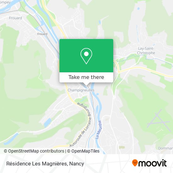 Résidence Les Magnières map