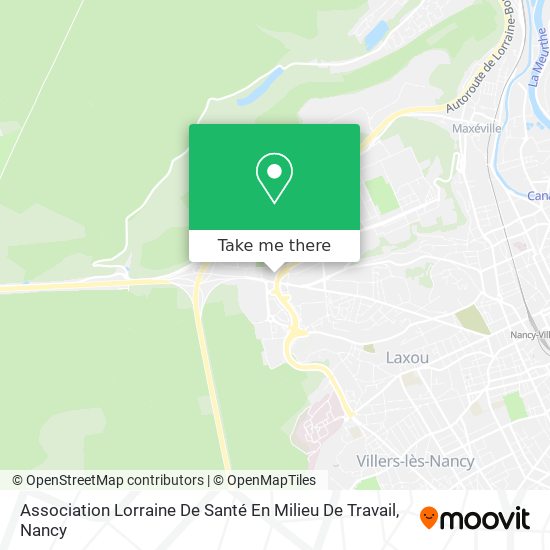 Association Lorraine De Santé En Milieu De Travail map