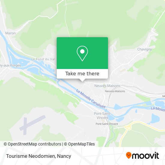 Tourisme Neodomien map