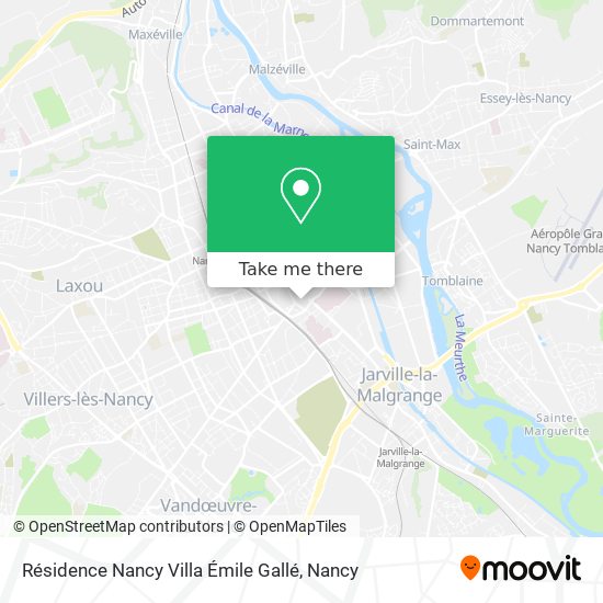 Résidence Nancy Villa Émile Gallé map